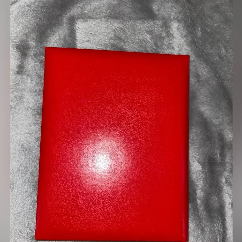 Vintage Christmas Card List Organizer Book 1960'S - Red Cover